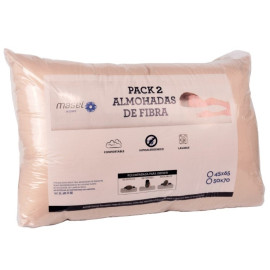 Pack Almohadas Microfibra Beige 50x70