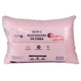 Pack Almohadas Microfibra Rosado