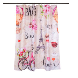 Set Cortina Baño Paris Bonjour