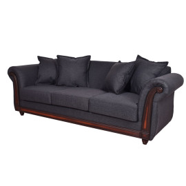 Sofa Esmirna 3 Cuerpos Dark Grey