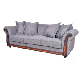 Sofa Esmirna 3 Cuerpos Light Grey