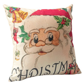 Cojín Navideño Merry Christmas White